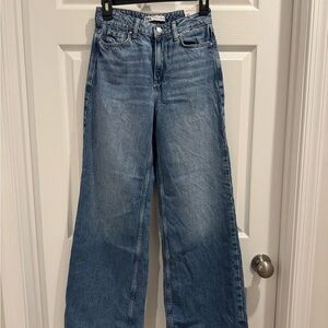 Zara Light Blue Flare Jeans